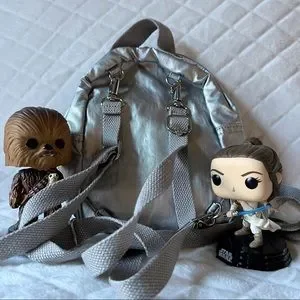 Kipling Star Wars Darth Vader& Stormtrooper Silver Small Backpack with Monkey Kipling Star Wars Darth Vader & Stormtrooper Silver Small  main image 3
